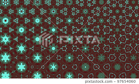 圖案像萬花筒一樣變化的圖像 97654060