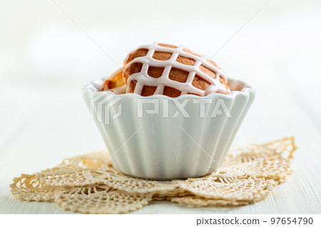 Lemon muffin with ginger. Lemon muffin with ginger. 97654790