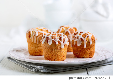 Homemade lemon-ginger muffins. Homemade lemon-ginger muffins. 97654791