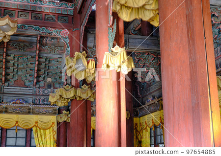 castle of royal Changdeokgung Palace in Seoul, South Korea 97654885