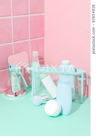 Bath accessories, toilet bag for different self care items 97654916