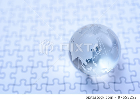 地球上的拼圖最後一塊焦點日本韓國冷色 97655252