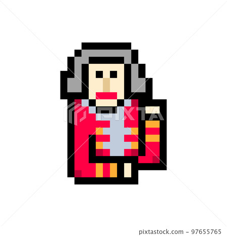 pixel illustration of a judge pixel illustration of a judge 97655765