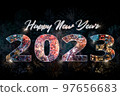 Happy New Year Card 2023 97656683