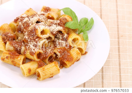 Neapolitan Genovese Beef Stewed Sauce Short Pasta Neapolitan Genovese Beef Stewed Sauce Short Pasta 97657033
