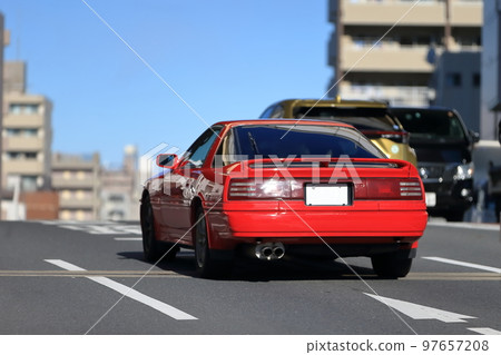 紅色跑車形象 紅色跑車形象 97657208