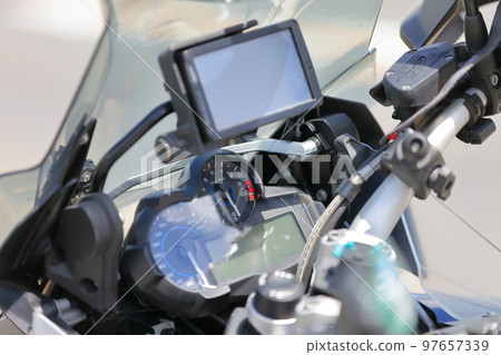 Around the meter of the motorcycle image 97657339