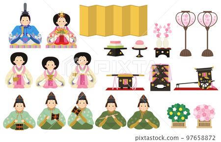 雛裝飾材料組_雛祭 97658872