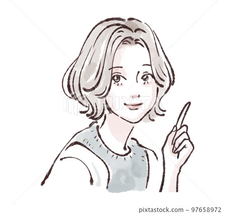 女性插畫素材 97658972