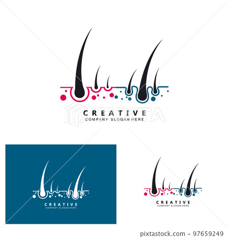 hair care logo vector icon skin health illustration design concept hair care logo vector icon skin health illustration design concept 97659249