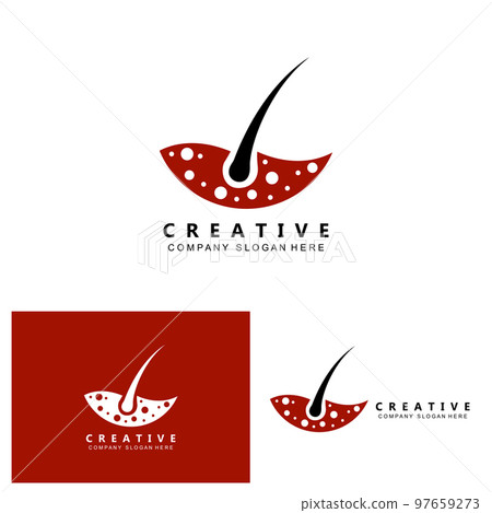 hair care logo vector icon skin health illustration design concept 97659273