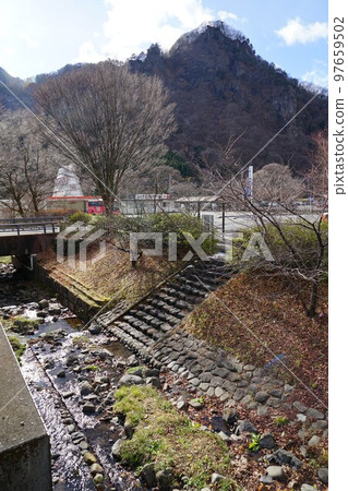 Scenery around JR Yokogawa Station in Matsuida-cho, Annaka City, Gunma Prefecture 97659502