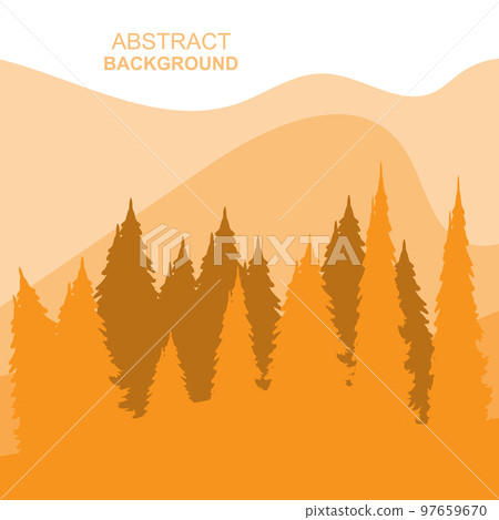 Abstract Forest Mountains Vector Illustration Background Design Abstract Forest Mountains Vector Illustration Background Design 97659670