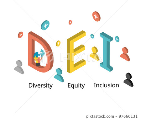 DEI for diversity, equity and inclusivity DEI for diversity, equity and inclusivity 97660131