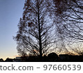 Time to dusk in the suburbs of Tokyo 97660539