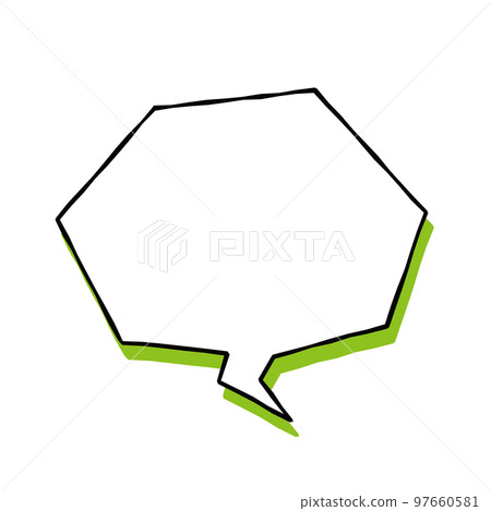 Hand-drawn speech bubble Hand-drawn speech bubble 97660581