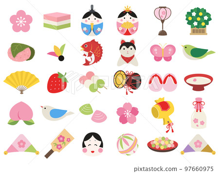 Hinamatsuri icon set 97660975