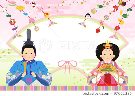 Hinamatsuri image _ banner background _ frame Hinamatsuri image _ banner background _ frame 97661385