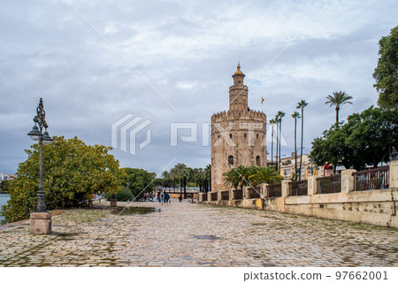 Golden tower Torre del Oro in Seville, Andalusia, Spain Golden tower Torre del Oro in Seville, Andalusia, Spain 97662001