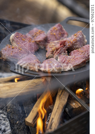 Camping Bonfire Cooking Camping Bonfire Cooking 97662851