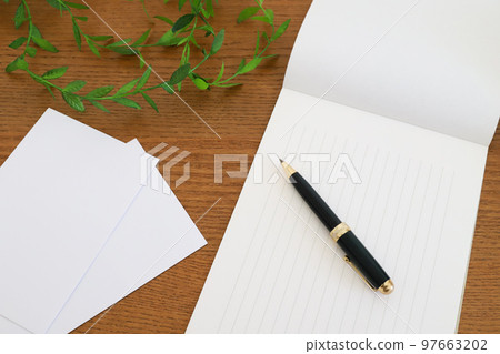 信紙和信封信圖像 信紙和信封信圖像 97663202