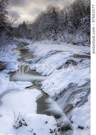 Hokkaido Otaki Niagara Falls winter 97663577
