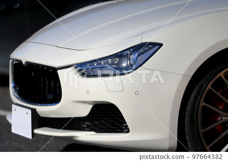 White sports car image 97664382