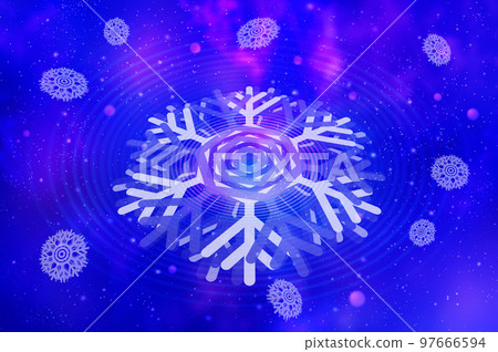 雪花和星空，宇宙背景圖 97666594
