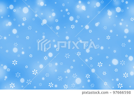 Background illustration with sparkling snow and flower patterns 97666598
