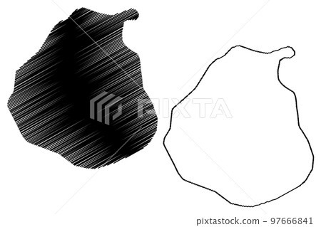 Rainer island (Russia, Russian Federation, Franz Josef Land archipelago) map vector illustration, scribble sketch Rainier or Ostrov Raynyera map Rainer island (Russia, Russian Federation, Franz Josef Land archipelago) map vector illustration, scribble sketch Rainier or Ostrov Raynyera map 97666841
