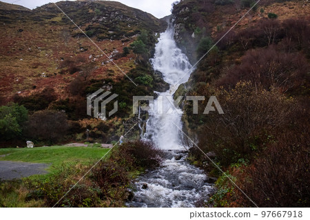 Assaranca Waterfall by Ardara in County Donegal - Ireland Assaranca Waterfall by Ardara in County Donegal - Ireland 97667918