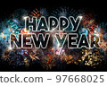 Happy New Year Greeting Card 97668025