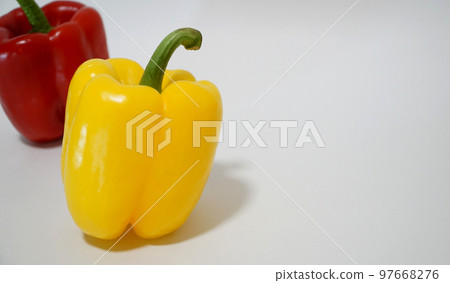 red paprika and yellow paprika red paprika and yellow paprika 97668276