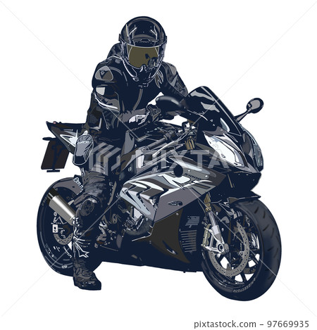 Motorcycle motorcycle bike rider silhouette motorcycle male 97669935