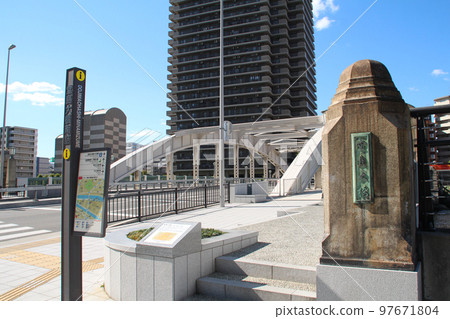 Dojima Bridge in the business district Dojima Bridge in the business district 97671804
