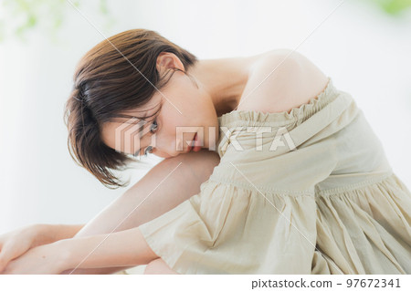 Beauty image Short hair woman 97672341