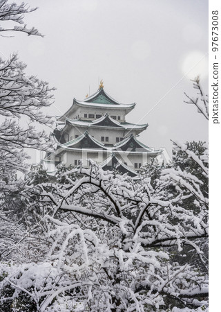 《愛知縣》雪名古屋城 97673008