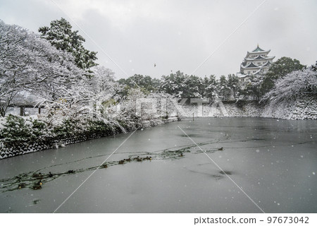 《愛知縣》雪名古屋城 《愛知縣》雪名古屋城 97673042