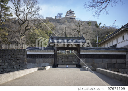 Landscape image around Marugame Castle Landscape image around Marugame Castle 97673509