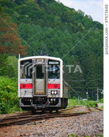 JR Rumoi Main Line Togeshita Station Kiha 54 97673688