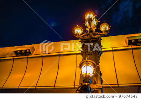 Street lights in Nihonbashi, Tokyo Street lights in Nihonbashi, Tokyo 97674542