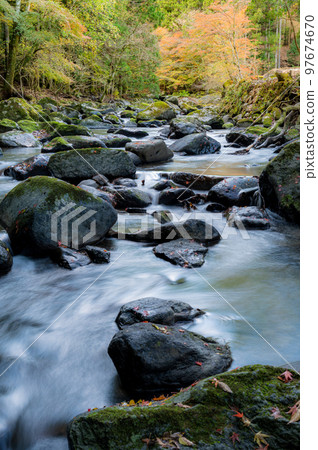Autumn leaves of Namezawa Valley 97674670