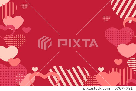 心背景心排列粉紅色 97674781