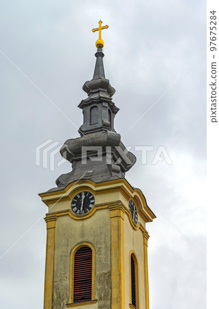 Romanian Church Tower Banatsko Romanian Church Tower Banatsko 97675284