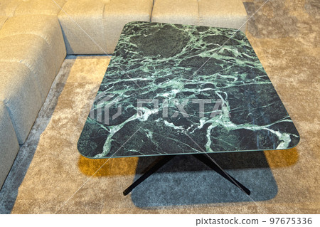 Green Marble Stone Table Green Marble Stone Table 97675336
