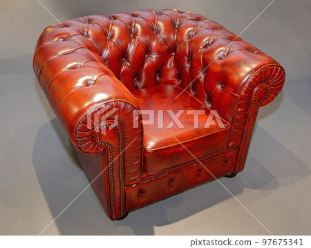 Red Leather Armchair Red Leather Armchair 97675341