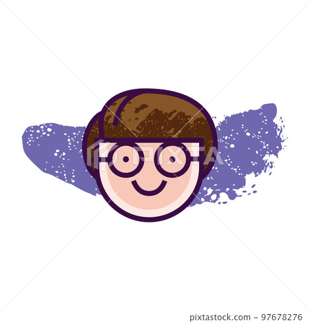 Modern outline style emoji icon. Simple emoticon pictogram. 97678276