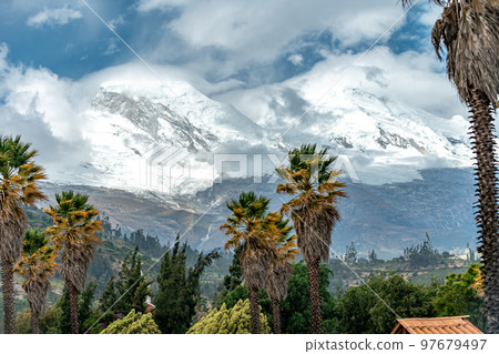 Huascaran National Park in Peru in Yungay. UNESCO World Natural Heritage List. biosphere reserve in the Andes Huascaran National Park in Peru in Yungay. UNESCO World Natural Heritage List. biosphere reserve in the Andes 97679497