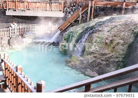 草津溫泉湯畑風光 草津溫泉湯畑風光 97679931