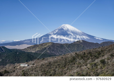 箱根駒岳 從富士山展望台眺望富士山 97680929